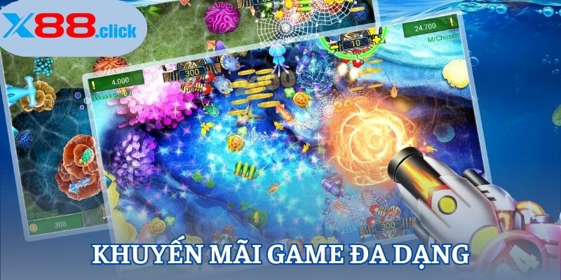 Khuyến mãi game đa dạng